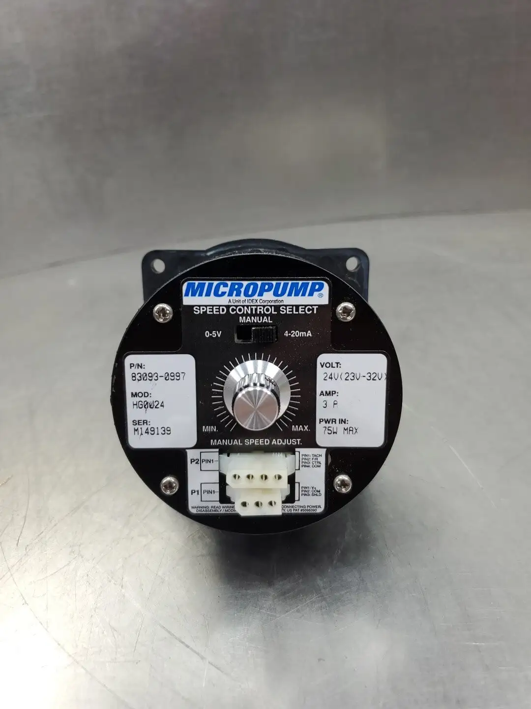 MICROPUMP 83093-0997 Speed Control Pump, 24V 3A 75W. 6E-5