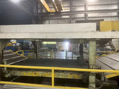 400 TON FUKUI BLANKING PRESS. 72" X .128" X 70,000 LB SERVO FEEDLINE STOCK #  0956723