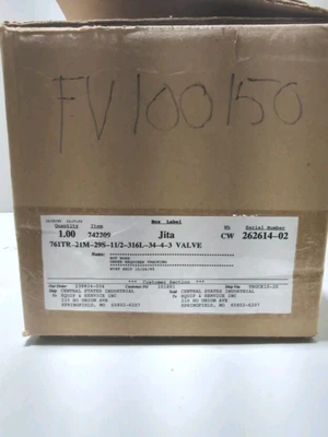 New | in-Stock Tri-Flo 761TR-21M-29S-1 1/2-326L-34-4-3 Valves/Fittings Indiana US | J&J Industrial Supply #1537972
