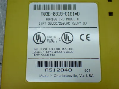 Used FANUC A03B0819C161 PLC Input & Output Ohio US | HGR 24 #885655