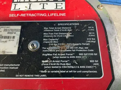 Used 2014 MIGHTY LITE RL100GZ7/100FT Miscellaneous MRO Ohio US | HGR 24 #1329470