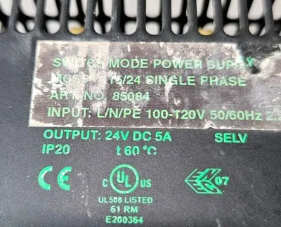 MURR ELEKTRONIK MCS5-115/24 Switch Mode Power Supply. 4E-21
