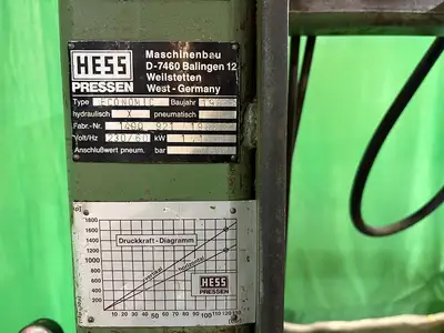 Used HESS PRESSEN _UNKNOWN_ Hydraulic Assembly Presses Pennsylvania US | Highland Automation #1298394
