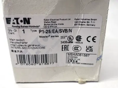 USED EATON P1-25/EA/SVB/N