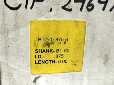 NEW PRECISION COMPONENTS BT-50-.875-6 END MILL EXTENSION 5/8-18 X 5/16