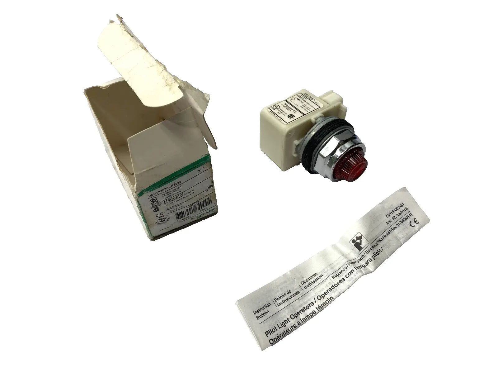 USED SCHNEIDER ELECTRIC PILOT LIGHT RED 30MM 120V