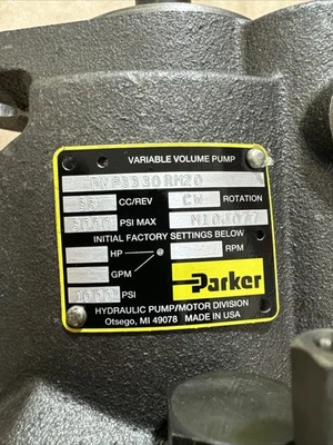 NEW Parker PVP3330 RM20