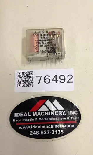 Used KACO ROS 12 220 S 701 S 720 Relays & Switches Michigan US | Ideal Machinery #592846