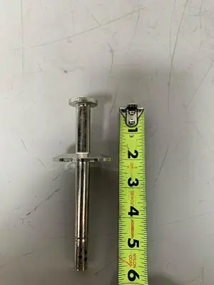 USED 5" STAINLESS STEEL SIPHON TUBE W/ 1" SANITARY FITTING