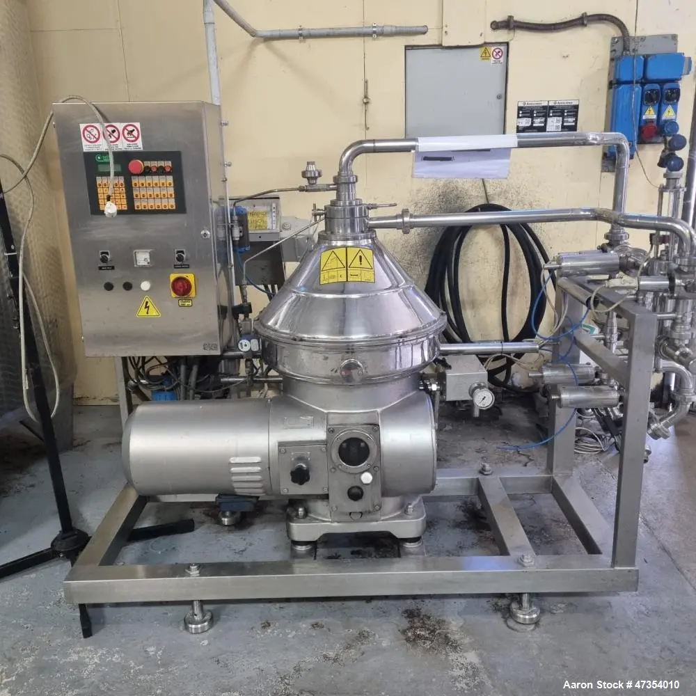Used SPX Seital SE 201 Desludger Disc Centrifuge – Brewery Clarifier, 12.5 kW
