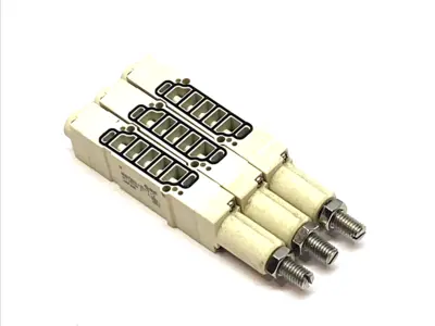 USED SMC INTERFACE PRESSURE REGULATOR MODULE NO GAUGE LOT OF 3