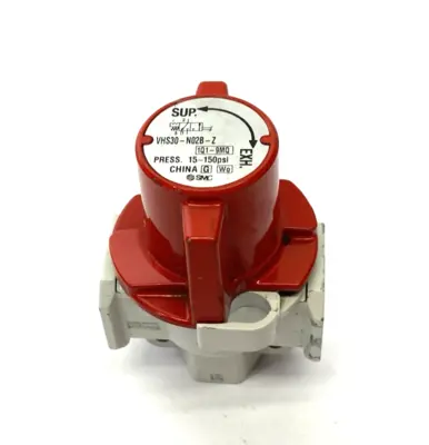 Used SMC Single Action Relief Lockout Valve, Hand Operated, 1/4" NPT Pump & Valve Parts Michigan US | Maverick Industrial Sales #1397581