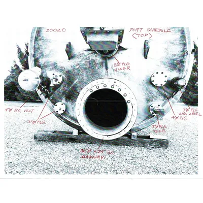 Used 6,850 Gal. Stainless Steel Liquid Mix Tank Jacketed