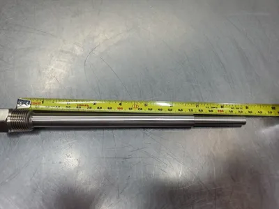 REOTEMP 62395A 0-200°C Thermometer, 5" FACE, 8-3/4" STEM 6D-8