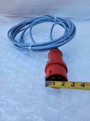 MENNEKES PLUG CONNECTOR 16A-6H/ TYPE 13A WITH CABLE