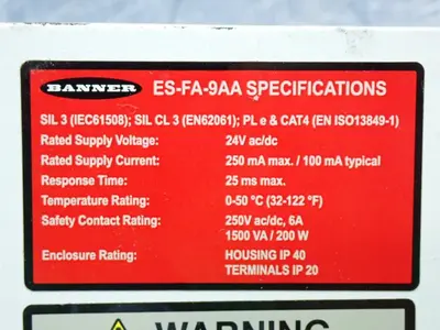 USED BANNER ESFA9AA