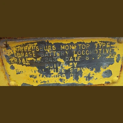 Greenburg 4 Ton Battery Locomotive. 24in Track Gauge