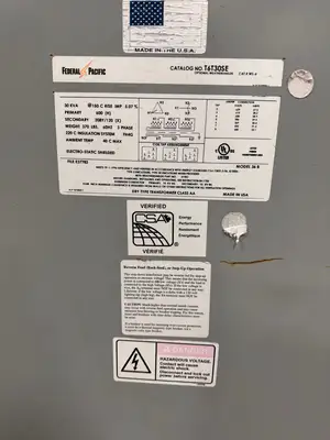 30 KVA 600v to 208Y/120V Isolation Multi-tap Transformer