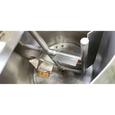 Used APV Crepaco Stainless Steel Jacketed Sweep Scraper Mix Tank - 400 Gallon
