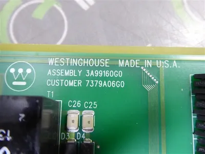 Westinghouse 3A99160G02 / 7379A06G02 Ovation Control Card 6QCI1 Sub. B / 14 Used