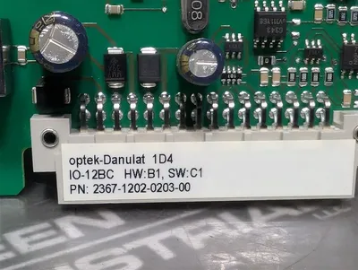 Optek IO-12BC Photometric Converter Input / Output Board 2367-1202-0203-00 Used