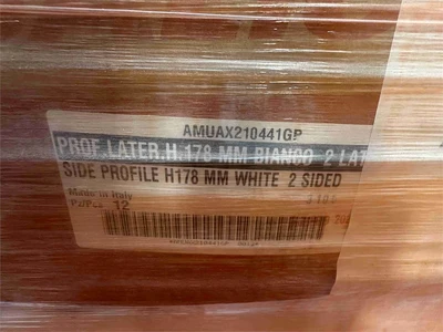 Used SALICE SIDE PROFILE H178 MM WHITE 2 SIDED Misc Woodworking Parts Florida US | MachineryMax #1437818