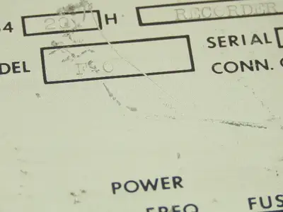 Foxboro 669-FR-117/FR-136 Analog Pressure Recorder Rack Mount Module Unit