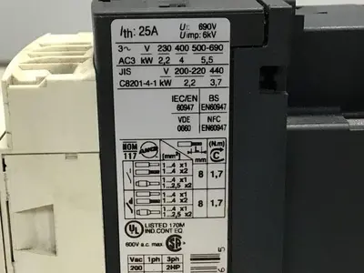 USED TELEMECANIQUE LC1D09