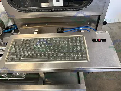 USED VARIAN CHROMATOGRAPHY CONTROL SKID W/ 2.4 HP DUAL HEAD PUMP, 2.4 HP HEAT PUMPS
