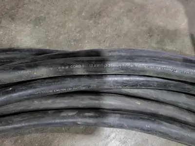 42 ft SOOW Power Extension Cord 12/3 AWG 15A 125V