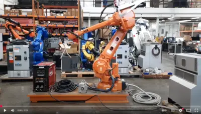 ABB IRB 4600-20/2.5 Welding Robot w/ IRC5 Controller & Lincoln R450 Weld Package