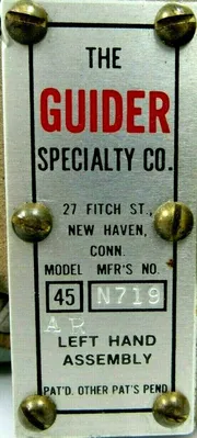 NEW KOMLINE SANDERSON P106054 GUIDE HEAD LEFT HAND