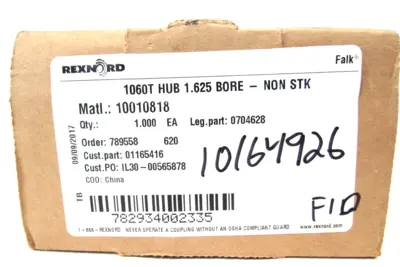NEW REXNORD 0704628 1060T HUB