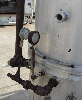 SPC7427  Tank 120 gallon vertical tank, Stainless Steel, 15 PSI @250 degrees F jacket, dish