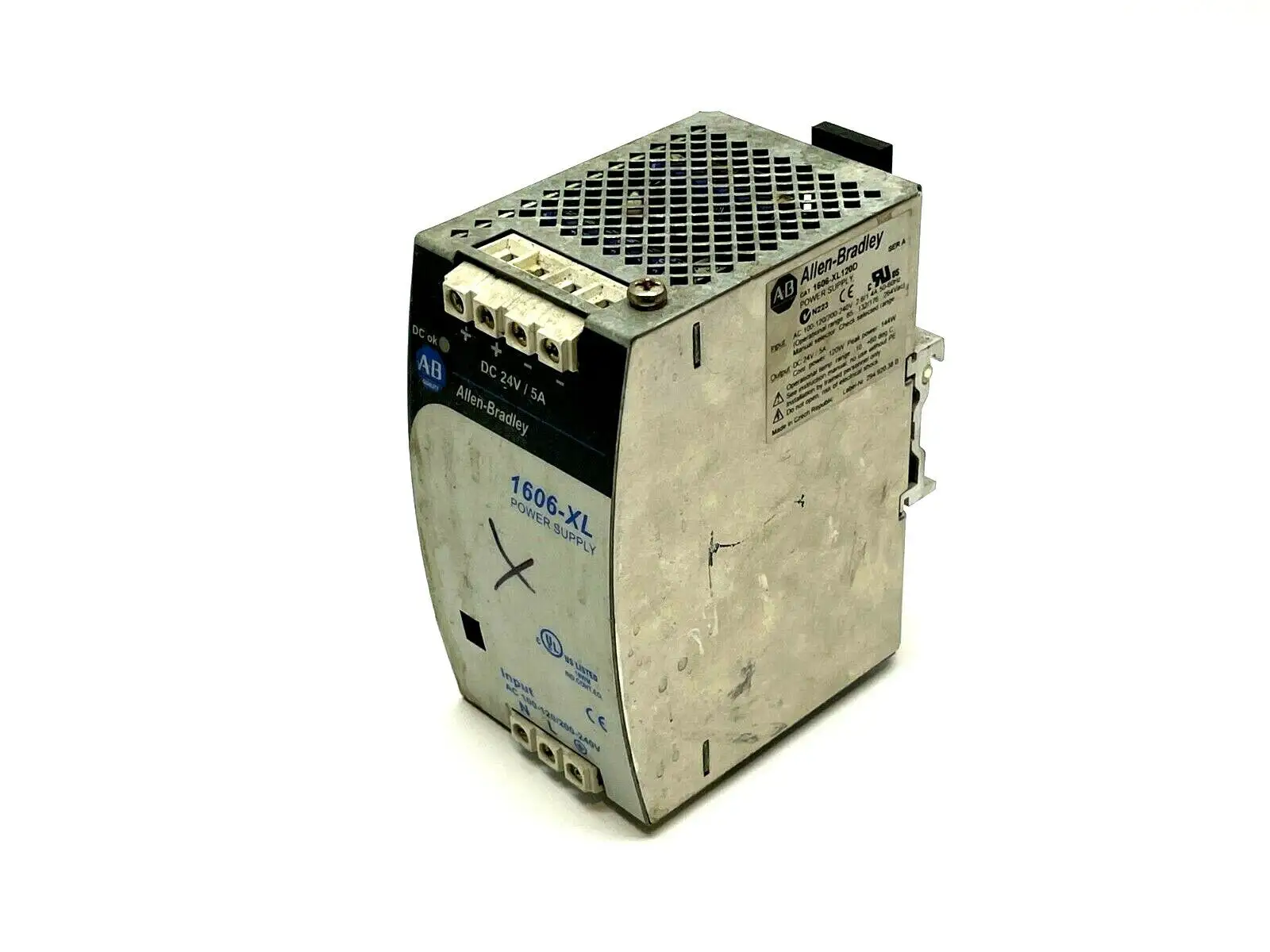1606-XL120D | Allen Bradley  Ser. A Power Supply 120W 24VDC - For parts or not working