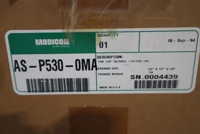 MODICON AS-P530-0MA 115V/230V 6A UNMP STOCK G339