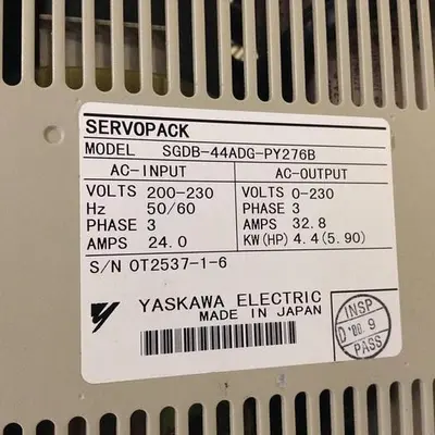 USED YASKAWA SGDB-44ADG-PY276B