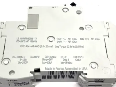 New | in-Stock Schneider Electric Multi9 C60 UL489 - MCB - 1P - 3 A Circuit Breakers Michigan US | Maverick Industrial Sales #1395058
