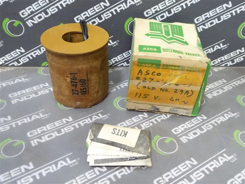 ASCO 27-476-1 Solenoid Valve Coil 120V New NIB