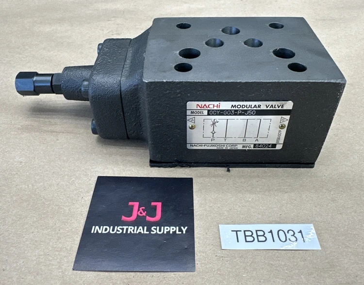 New | in-Stock Nachi OCY-G03-P-J50 Valves/Fittings Indiana US | J&J Industrial Supply #1130357