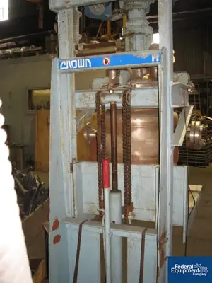 USED Pfaudler 10 Gal Pfaudler Reactor, 316L S/S, 60/90#