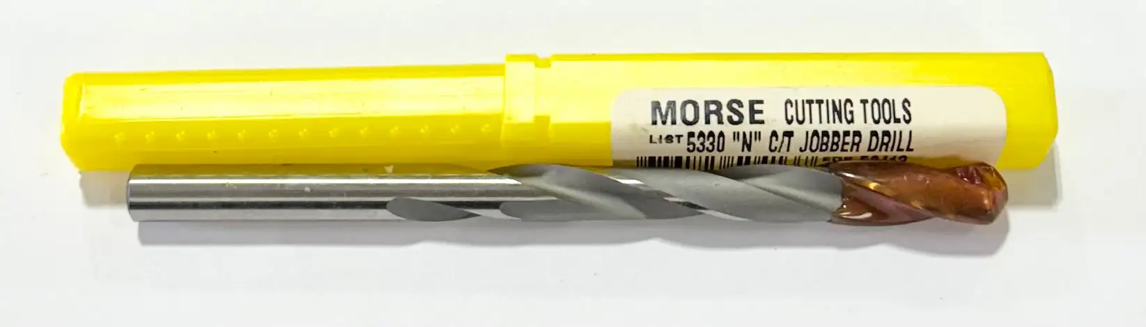 Morse Letter N Carbide Tipped Drill Bit Jobber Length USA Made