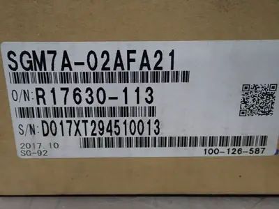 Used YASKAWA SGM7A02AFA21 Servo Motors | HGR 24 #730700