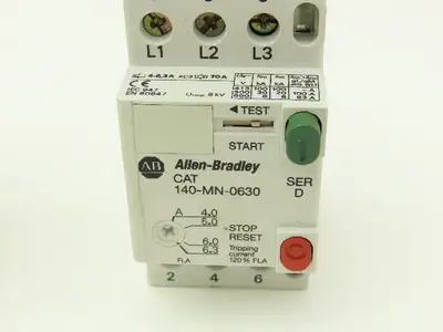 Allen Bradley 140-MN-#### Manual Motor Starter 3PH 600VAC Mixed Lot of 16