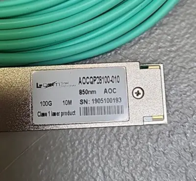 Active Optical Cable QSFP28 100Gbps, 10M, MSA Compat/AOCQP28100-010 (BIN461)