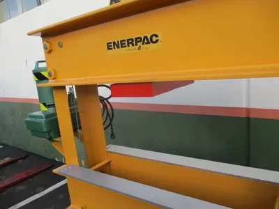75 Ton, Enerpac, hydraulic H-frame press, table hoist