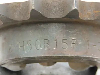 Tsubaki H50B15F #50 Roller Chain Sprocket 15T 5/8P 1-3/8" Bore  Lot Of 3