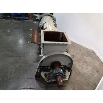 Used 24" Dia. X 8' Continuous Process Paddle Mixer Jacketed Pug Mill - NO DRIVE