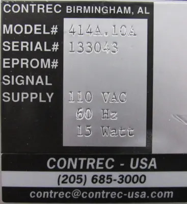 NEW CONTREC 414A.10A BATCH CONTROLLER 414 414A10A
