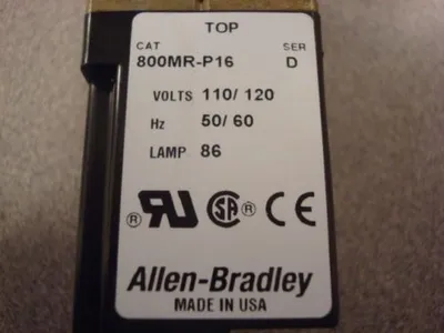 Allen Bradley 800MR-P16R Small Pilot Light Red New NIB